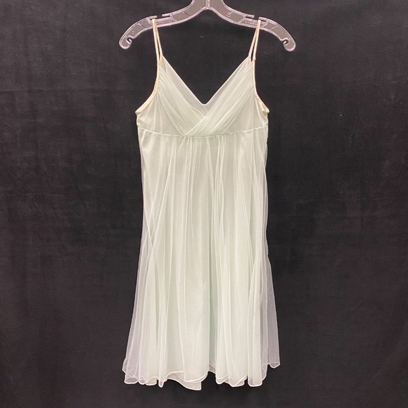 Vanity Fair- VINTAGE - 1960s 1970s Nightgown & Robe 2PC Set- Mint Green - Sz S - Picture 3 of 16